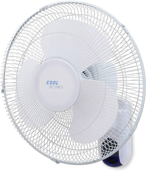 Cool Works 16'' Oscillating Wall Mount Fan